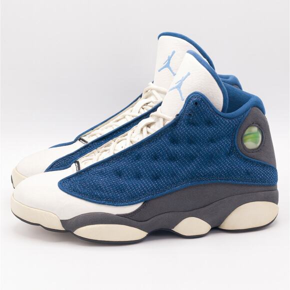 2010 Air Jordan 13 Retro Flint Blue White Grey Size 10 - Picture 1 of 10